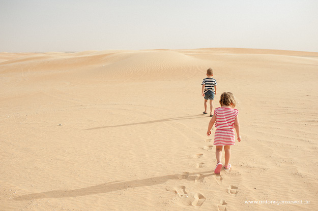 Wüste und Oasen in Abu Dhabi mit Kindern entdecken